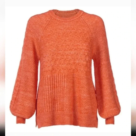 CAbi Sweaters - Cabi Harvest Pullover Mix Pattern Knit Boxy Fit Crewneck Sweater(S)
